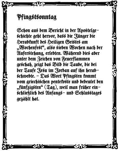Pfingstsonntag